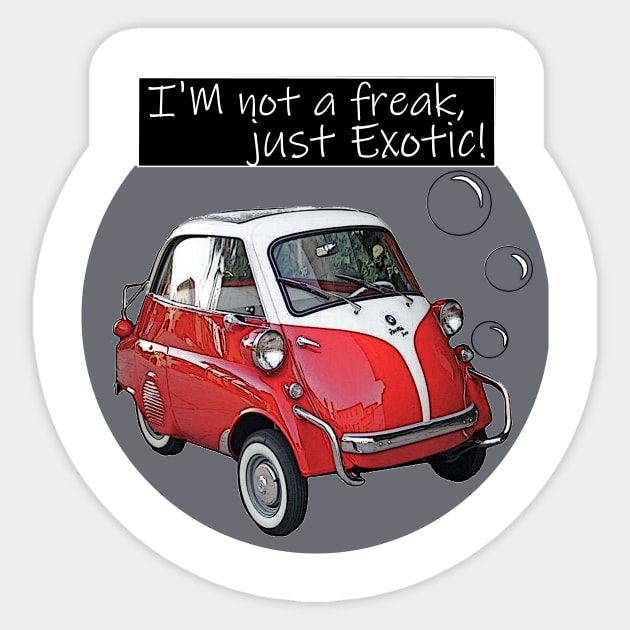 BUBBLE CAR EXOTIC VINTAGE Sticker by VICDR